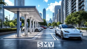 pontos de carregamento de carros elétricos