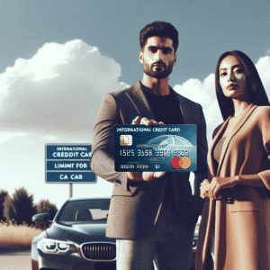 Cartão de crédito internacional com limite para despesas de carro
